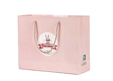 Sacchetti della spesa rosa della carta di colore riutilizzabili per la promozione/l'acquisto/regalo fornitore
