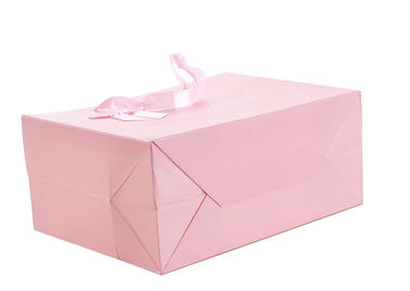OEM di stampa accurato vivo/ODM di colore dei sacchetti della spesa rosa della carta disponibile fornitore