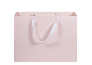 comprare Colore rosa dei sacchetti della spesa di carta amichevoli eco- con la maniglia della corda del cotone della saia fabbricazione online