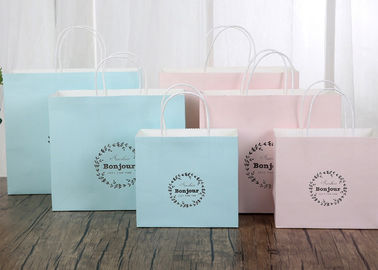 I sacchi di carta stampati delicati di Kraft/hanno stampato le borse di distributore di giornali tutto il colore disponibile fornitore