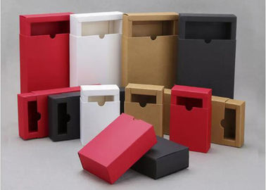 Il piccolo contenitore di regalo rettangolare della carta kraft, Scatola del cassetto della carta kraft di 350g Ha personalizzato il colore fornitore