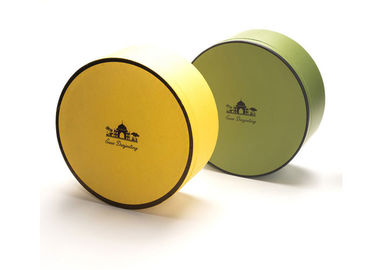 comprare Contenitore di regalo rotondo colore giallo/verde, scatola attuale rotonda per il compleanno/anniversario fabbricazione online