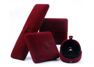 comprare Contenitori di regalo di lusso dei gioielli del tessuto della flanella con il doppio metodo unico di apertura fabbricazione online