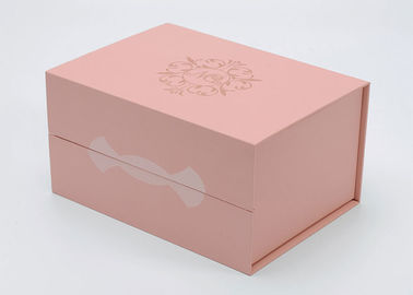 Bello contenitore di regalo rosa fatto a mano, riciclabile semplice magnetico della scatola di carta fornitore
