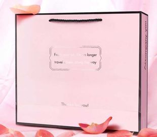Il colore rosa ha personalizzato il ODM popolare/OEM dei sacchetti della spesa di carta disponibili fornitore