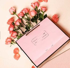 Il colore rosa ha personalizzato il ODM popolare/OEM dei sacchetti della spesa di carta disponibili fornitore