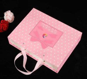 L'abitudine delicata ha stampato i sacchi di carta/le borse distributore di giornali di rosa per i giocattoli/gioielli fornitore
