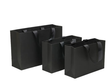 comprare Le borse di distributore di giornali molli del nero del bordo, regalo riciclato insacca la varia forma disponibile fabbricazione online