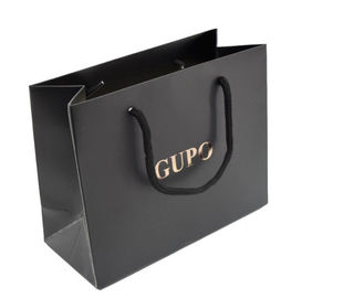 Il colore nero ha personalizzato i sacchi di carta, borse Eco del regalo stampate abitudine amichevole fornitore