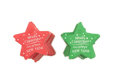 La caduta stampata abitudine di stile di Natale etichetta la varia forma per il regalo della decorazione di DIY fornitore
