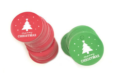 La caduta stampata abitudine di stile di Natale etichetta la varia forma per il regalo della decorazione di DIY fornitore