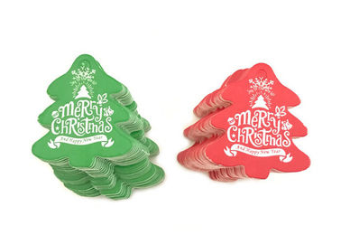 La caduta stampata abitudine di stile di Natale etichetta la varia forma per il regalo della decorazione di DIY fornitore