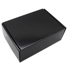 comprare Scatole di spedizione ondulate opache riciclate, dimensione ondulata nera di Cutsomized delle scatole fabbricazione online