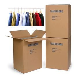 comprare Scatole commoventi colorate del guardaroba ondulato che imballano cartone di carta ondulato più le barre fabbricazione online