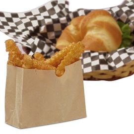 Borse dell'alimento della carta di Brown/tipo Gusseted grasso dei sacchi dello spuntino carta kraft Resistente fornitore