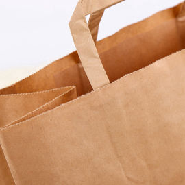 Corda piana rispettosa dell'ambiente della mano dei sacchi di carta di Kraft stampata abitudine fornitore