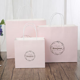 Blu-chiaro/rosa ha personalizzato il materiale bianco di carta della carta kraft delle borse 150gsm Del regalo fornitore