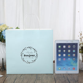 Blu-chiaro/rosa ha personalizzato il materiale bianco di carta della carta kraft delle borse 150gsm Del regalo fornitore
