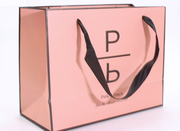 Borse di distributore di giornali accurate di rosa di stampa, sacchetti della spesa operati del boutique fornitore