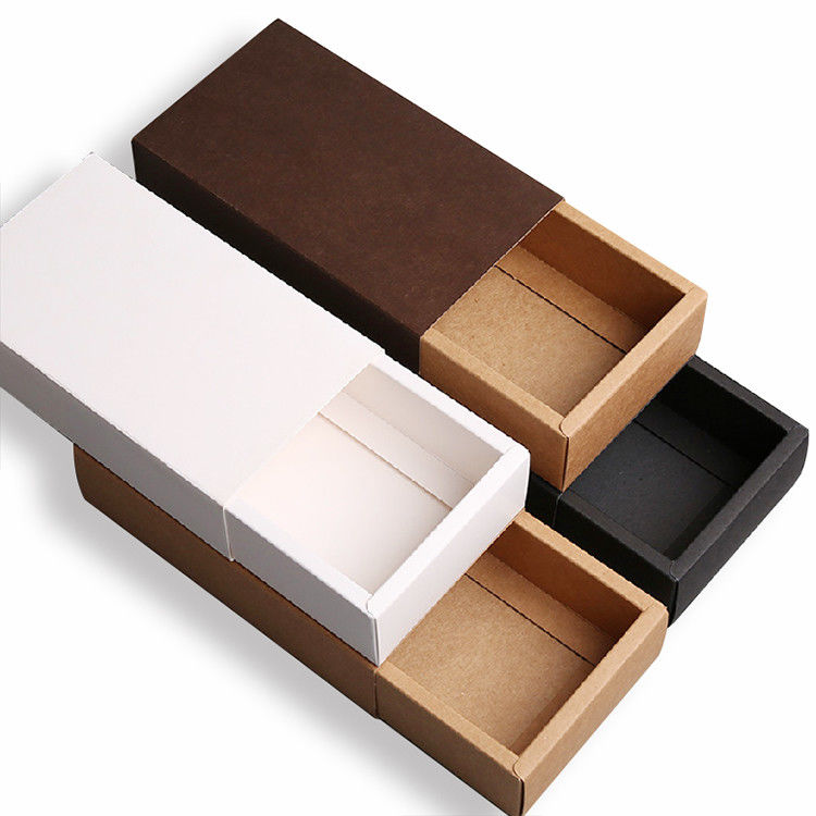 L'abitudine di stile del cassetto ha stampato il materiale durevole della carta kraft delle scatole 350g Brown fornitore